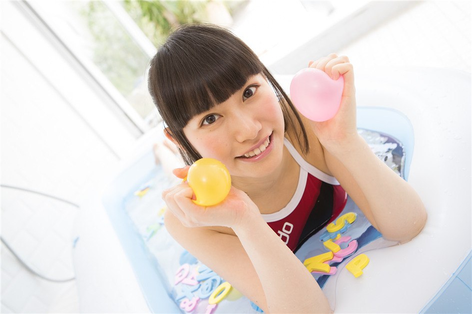 [Minisuka.tv] 齐刘海日本模特葉月彩菜泳衣淋浴写真 NO.302第30张